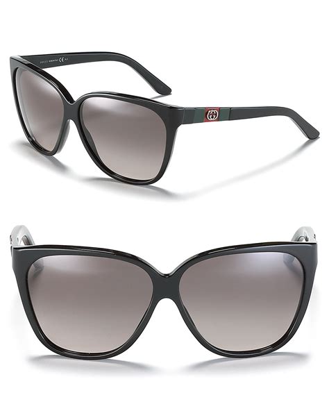 gucci cat eye sunglasses black.